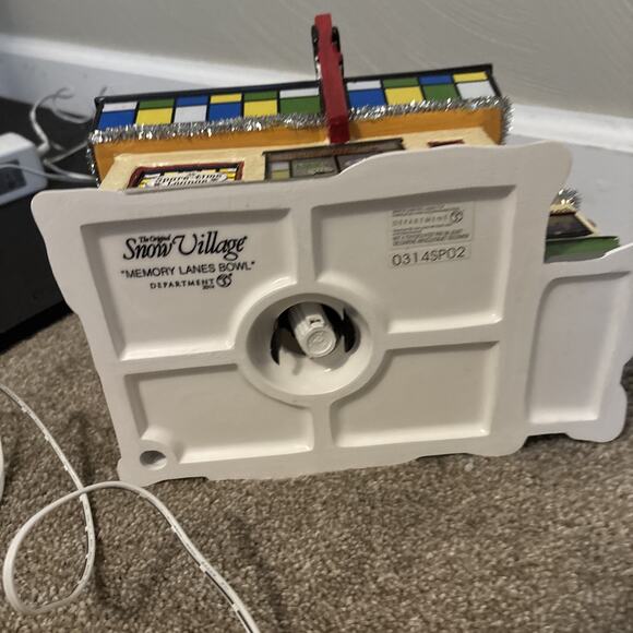 Dept. 56 Snow Village Memory Lanes Bowl - Picture 11 of 16